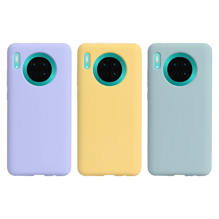 

High Quality Shockproof Soft Liquid Silicon Mobile Phone Case Anti-fouling Phone Case Silicone For Huawei Mate 30 PRO