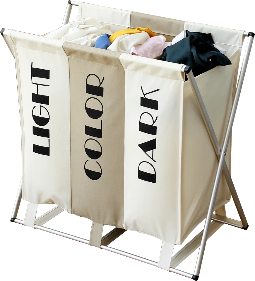 

ORR063 Durable bathroom bedroom household dirty clothes laundry basket, Silver