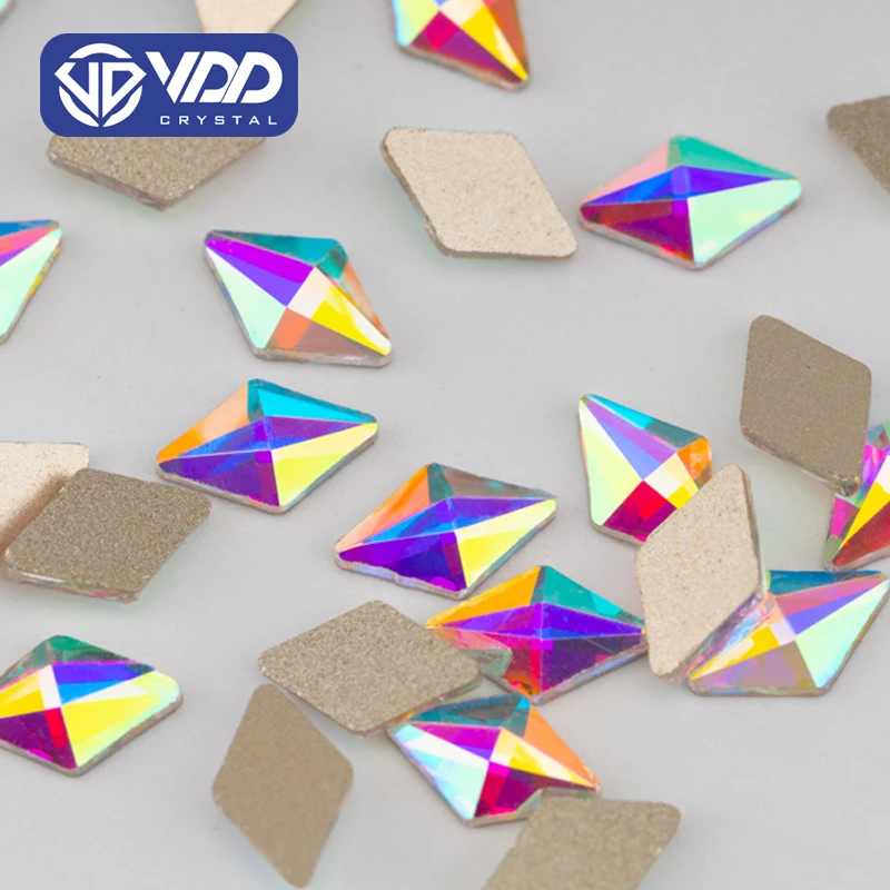 VDD 5x8mm Glass Crystal AB Flatback Rhinestones Crafts