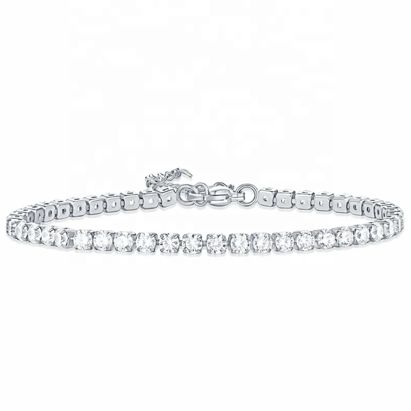 

Ins Hot Sale Fashion Women Zircon Diamond Crystal Rhinestone Bracelet Adjustable Size Stainless Steel Tennis Bracelet For Women, Silver,gold