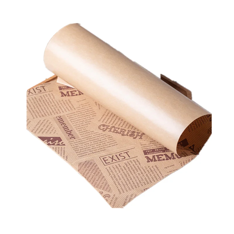 
Food paper greaseproof paper printing can be customized size 