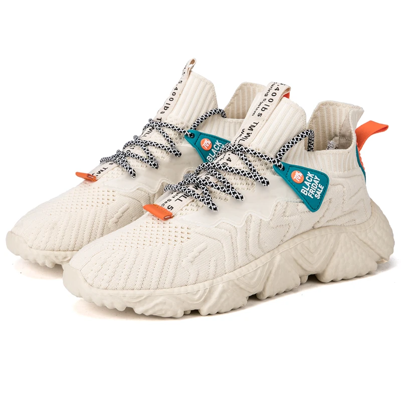 

2021 Summer new style men's shoes breathable fly woven men's fashion casual sports shoes men