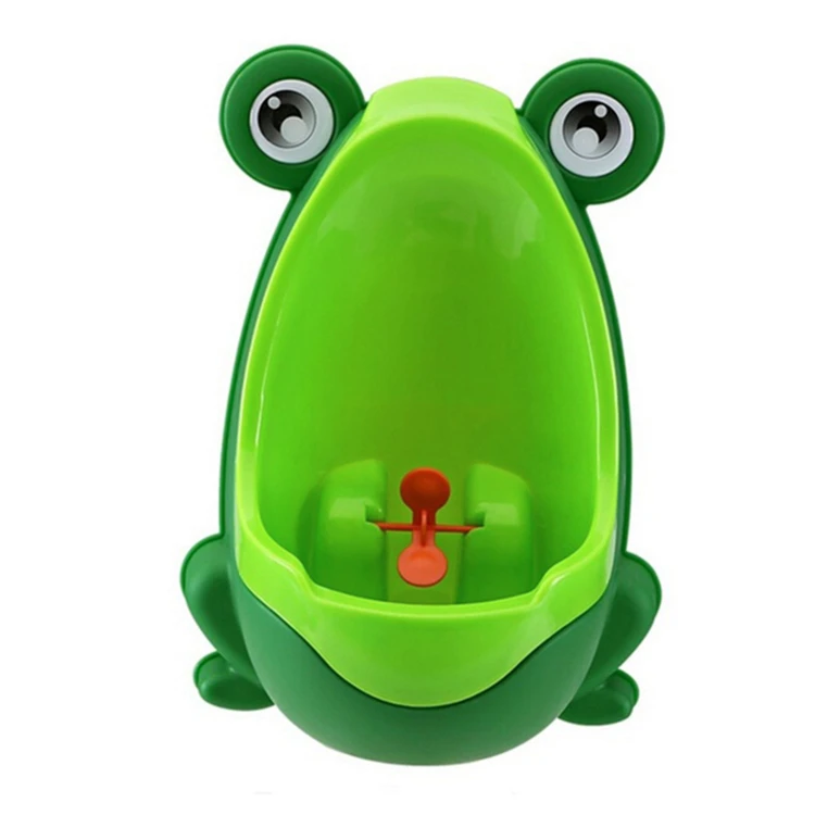 

Baby Boy Cute Wall Movable Plastic Frog Potty Toilet Training Stand Urinal Potty Children Urinal Baby Potty, Blue, green,grey light green