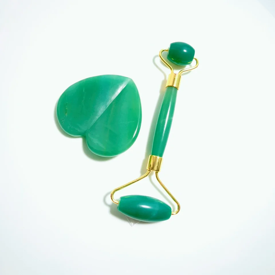 Best Design Green Aventurine Facial Green Jade Gem Roller Massage Tools
