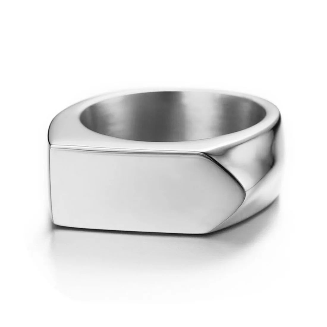 

RGJSF00038 Dropship Vintage Style Mens Stainless Steel Biker Arrow Signet Ring Customized Wedding Band Engravable