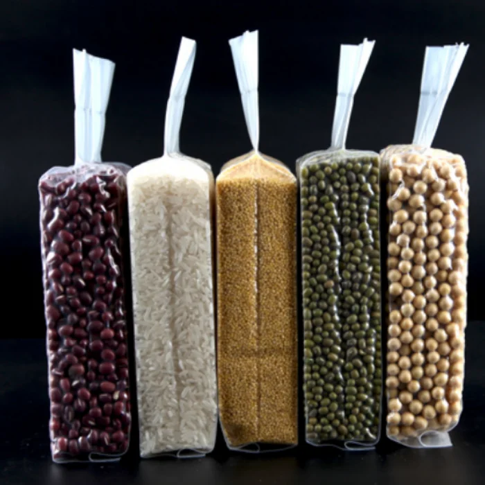 
1 KG Grain & Creal Transparent plastic packaging bag Factory Wholesale 