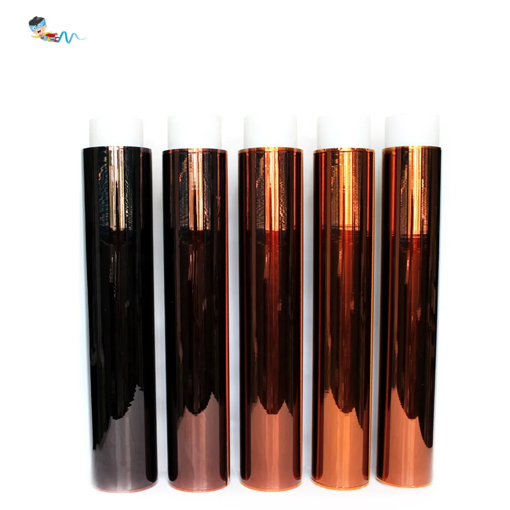 2- Polyimide Pi Film With Silicone Glue Kaptons Self Adhesive Tape Log Roll Jumbo Roll Factory Supplier Manufacturer
