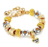 

18k gold bangle bracelets friendship bracelet love for women pandora style