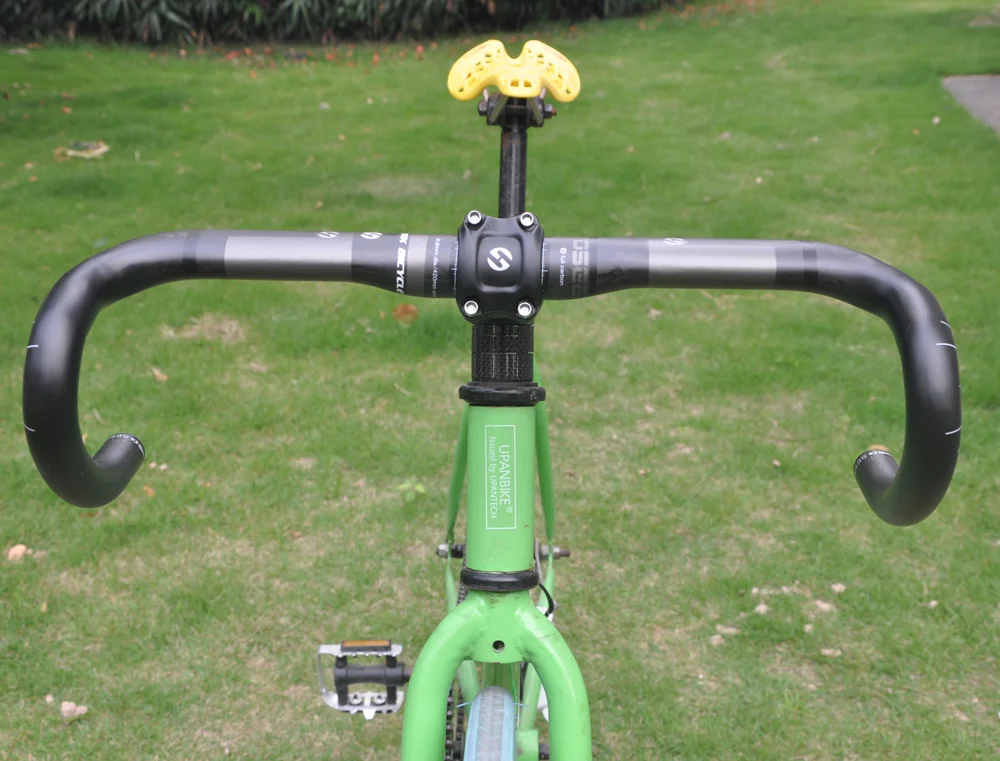 Road Bike Handlebar Carbon Fiber 31.8mm*420mm Bent Bar Drop Bar Matt