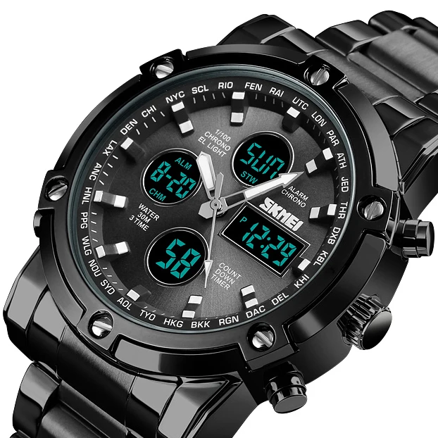 

SKMEI 1389 Factory Custom Logo Quartz Watch for Men Wrist Luxury Brand 3 ATM Waterproof Wristwatches Stainless Steel Glass