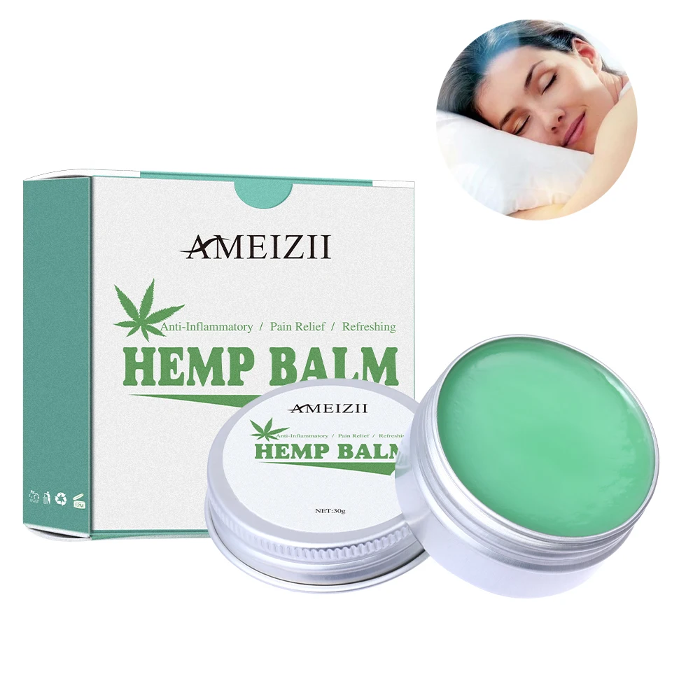 

Custom Logo 100% Natural Hemp Cream Muscle Pain Relief Cream Improve Sleeping Canabidiol CBD Massage Oil Marihuana Hemp Balm