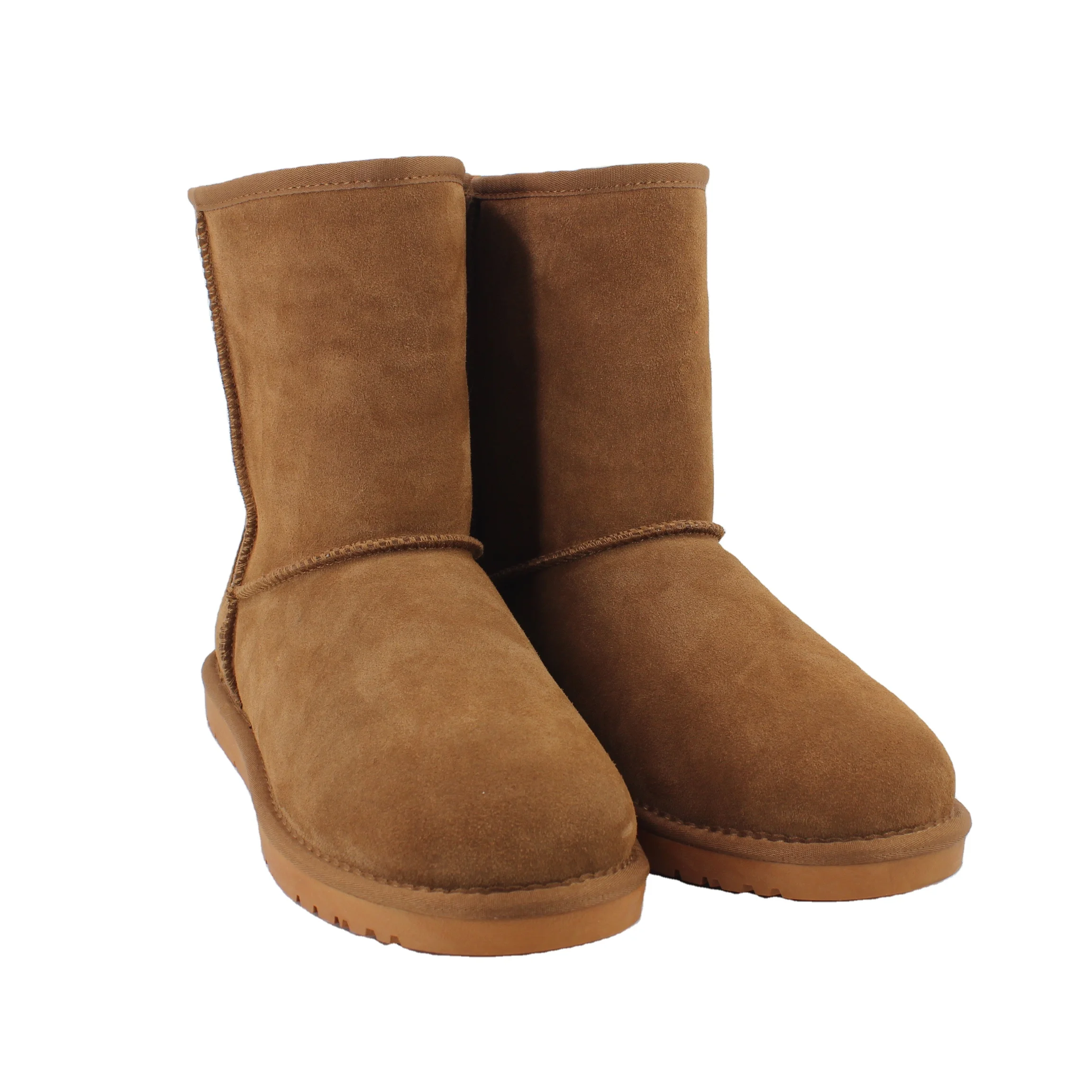 

Wholesale Faux Fur Customized Genuine Leather Large Size Waterproof Classic Winter Men Snow boots, Any color