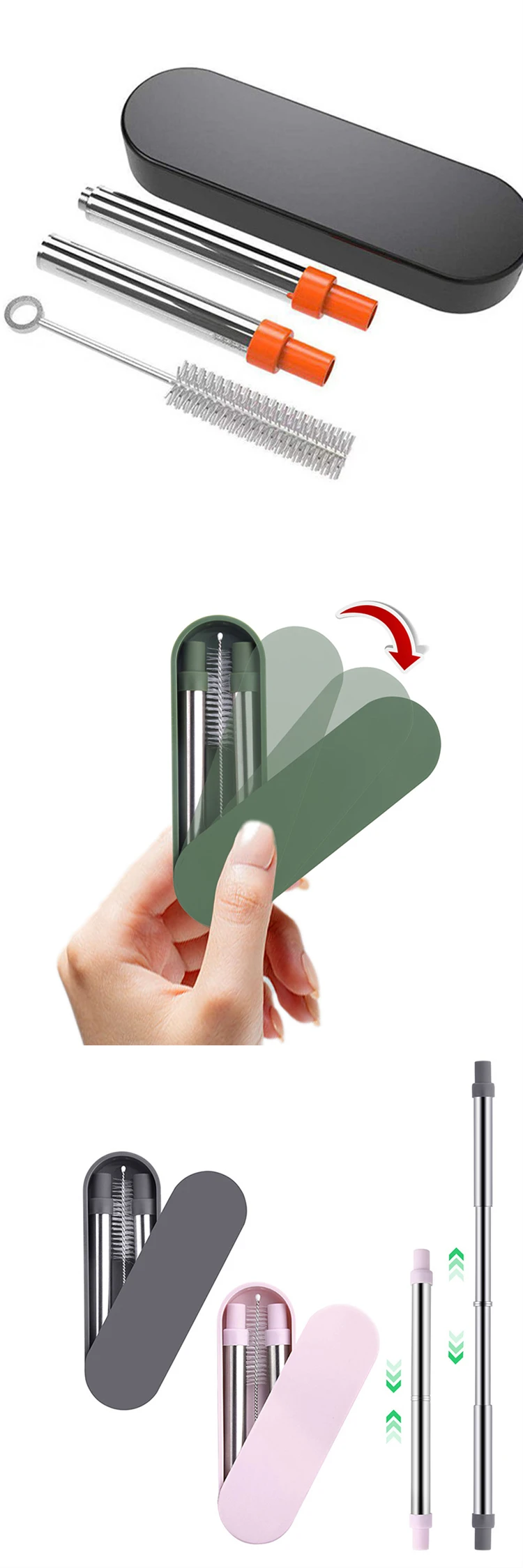 reusable telescopic straw