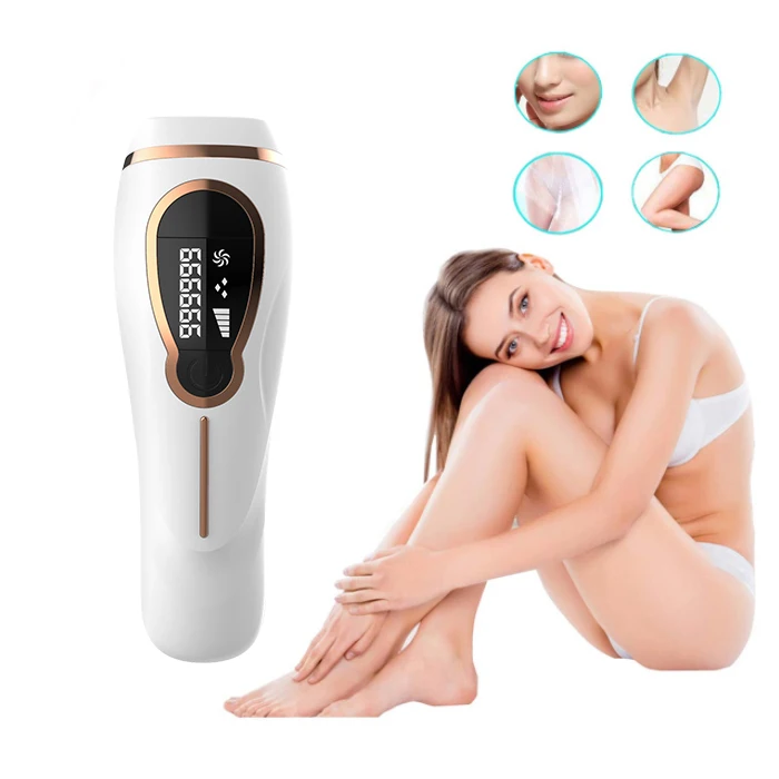 

Portable Permanent Armpit Depilation Home Use Body Depilator Women Diode Ipl Laser Hair Remover Removal, White, black