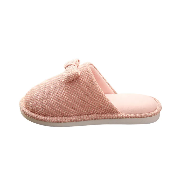 

New Cotton Slippers Home No-Slip Sole Floor Soft Men's And Women's Warm And Antiskid Indoor Cotton Slippers, As picture