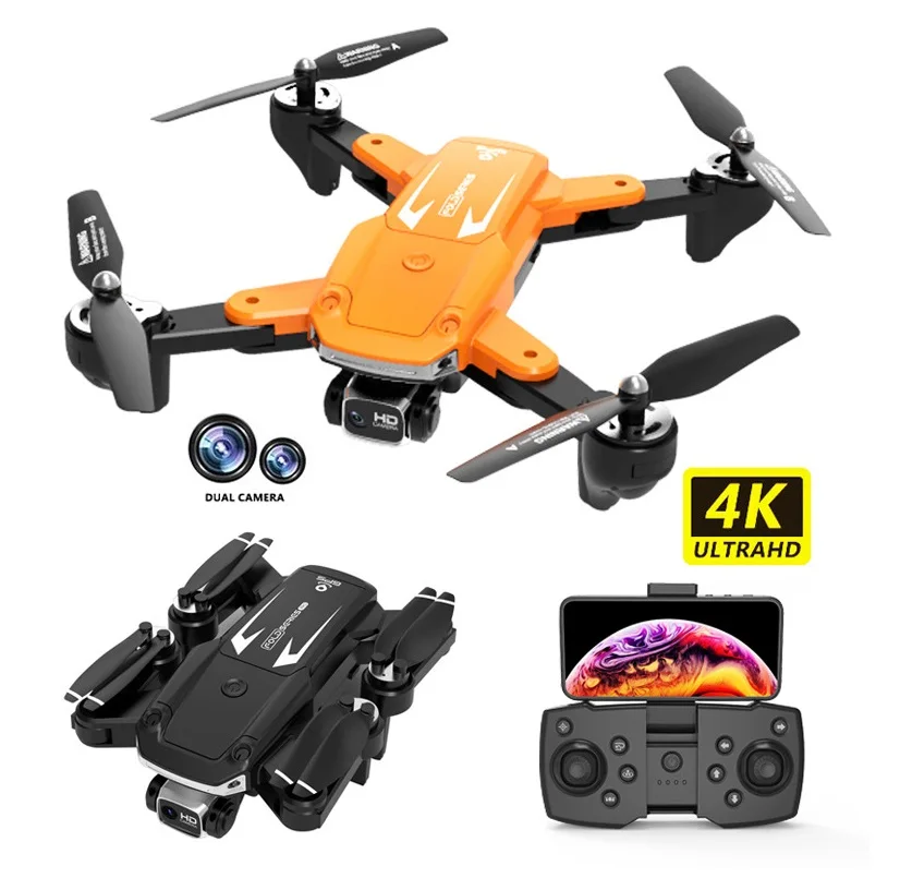 

Trend 7.4v Gps 8K TSA7 Uhd Dual Camera Optical Flow Electrically Adjustable Orange Foldable Drones for hobby