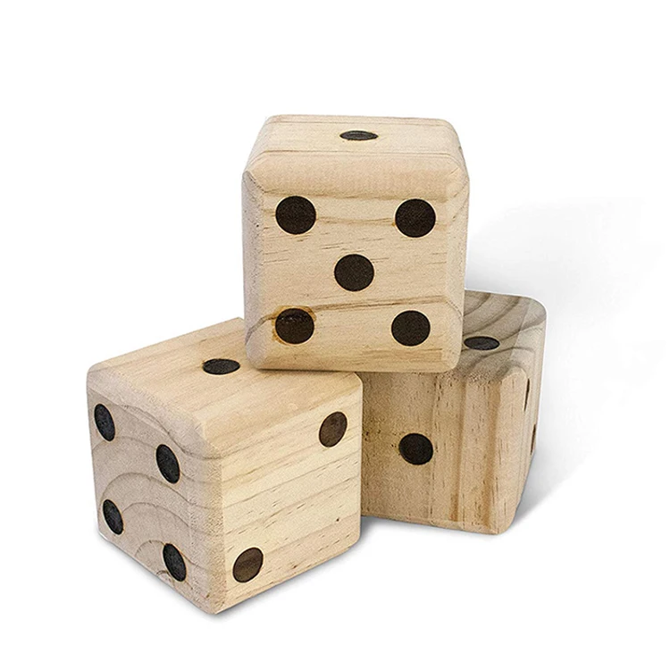 

Factory directly customized wooden 5cm big game dice, Customized color