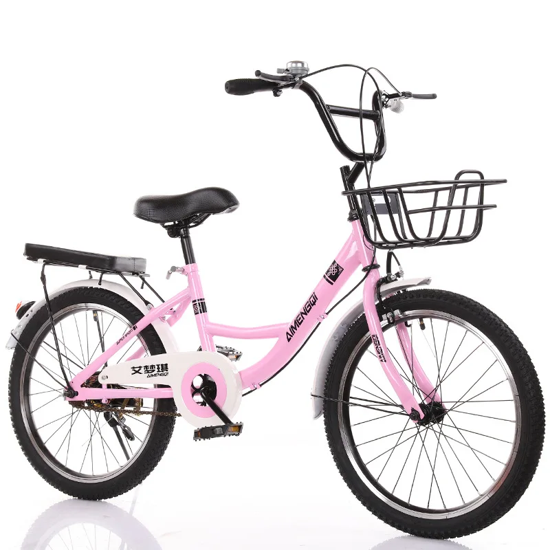 

Factory direct sales adult student traffic princess female bicycle variable speed bicycle male and female bicycle, White,pink,blue