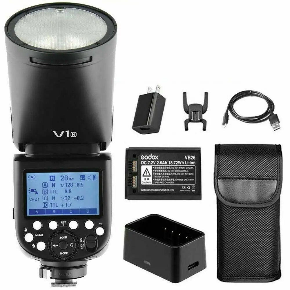 

Godox V1C Flash V1C/N/S TTL HSS camera flash Speedlite light On-camera flash light for Canon Nikon Sony Photographic lighting