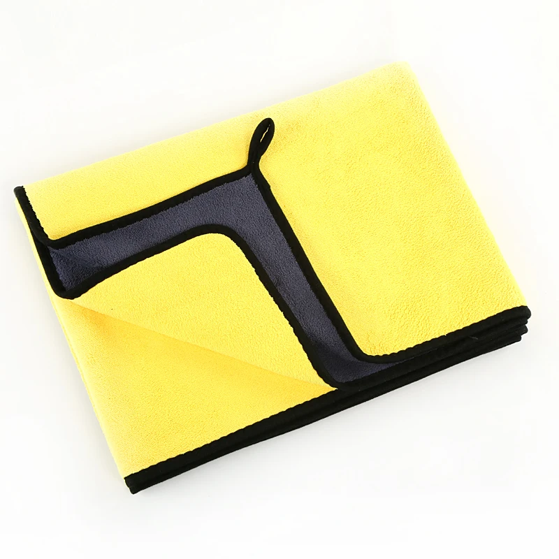 
microfiber cloth car wash or cleaning towel with two sides 