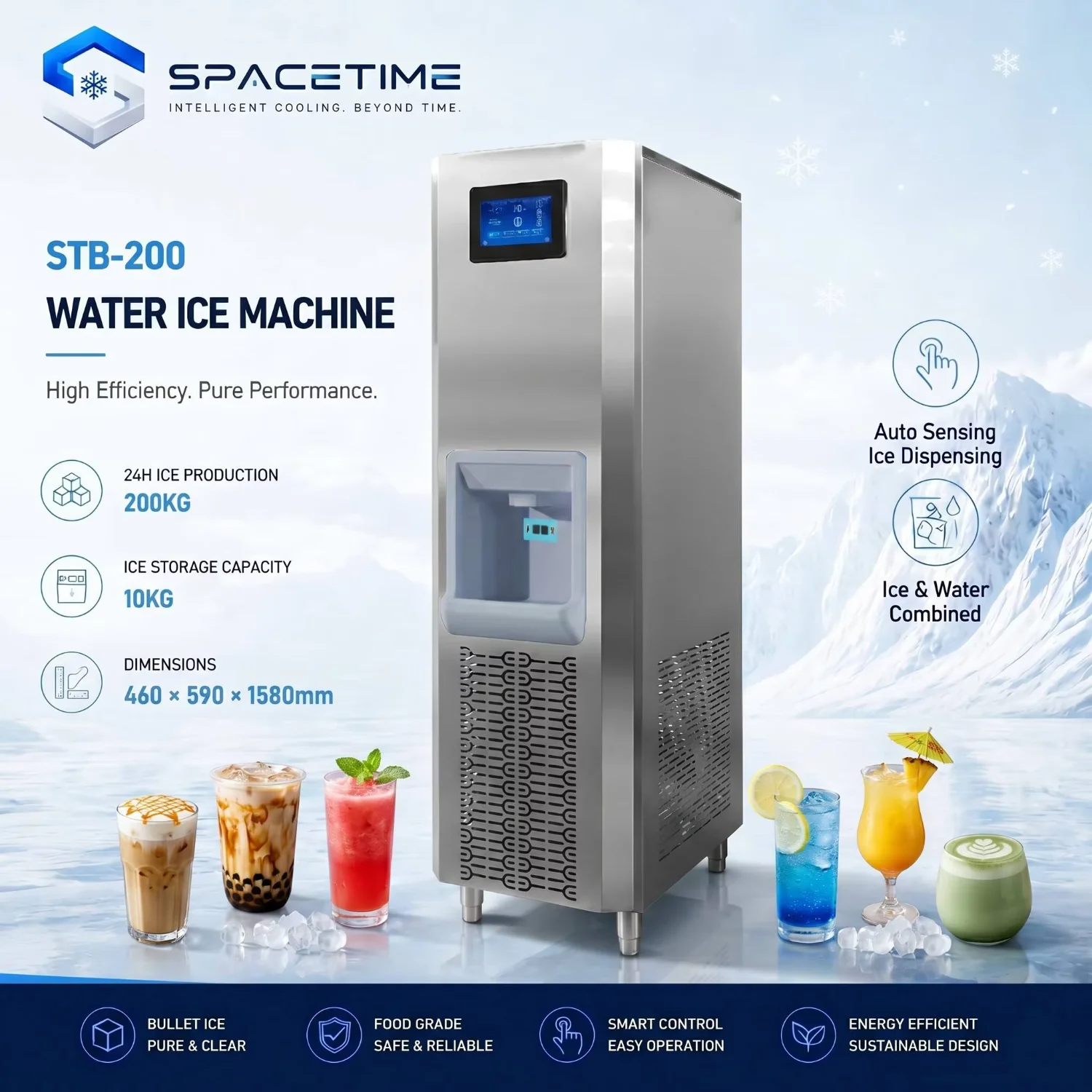Ice Machine, 200kg, 220 V, 1200 W - detail 2