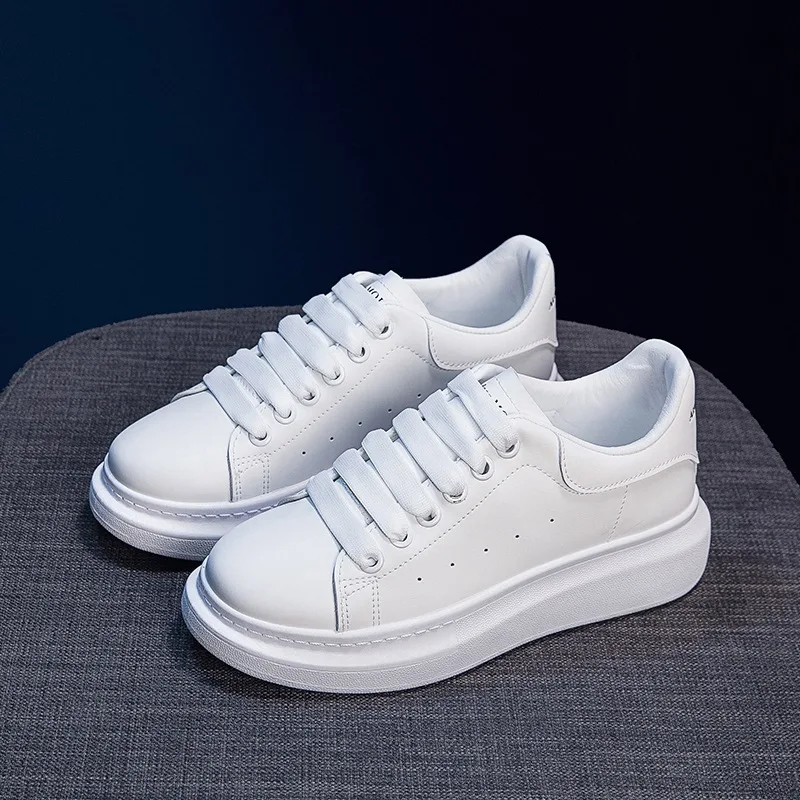 

Hot Casual Shoes Designer Platform White Sneakers Mcqueens Chunky Flat Women Men Shoes Footwear Unisex White Zapatos Chaussure