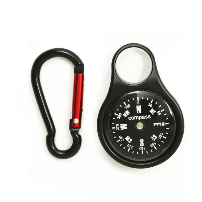 

Zinc Alloy Hanging Buckle Compass Carabiner Hook Quick Hanging Compass for Outdoor Use Camping Portable Accessories