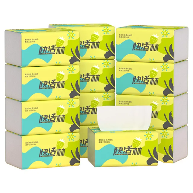 

Factory Price Facial Tissue Production Line Disposable Restaurant Napkins, White