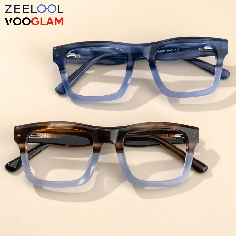 

Top Selling Stylish wholesale zeelool Square frames eyeglasses acetate for men and women