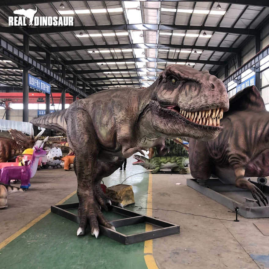 

Jurassic Park Simulated Realistic Animatronic T-Rex Dinosaur Model For Sale, Simulation colors or depend on customers