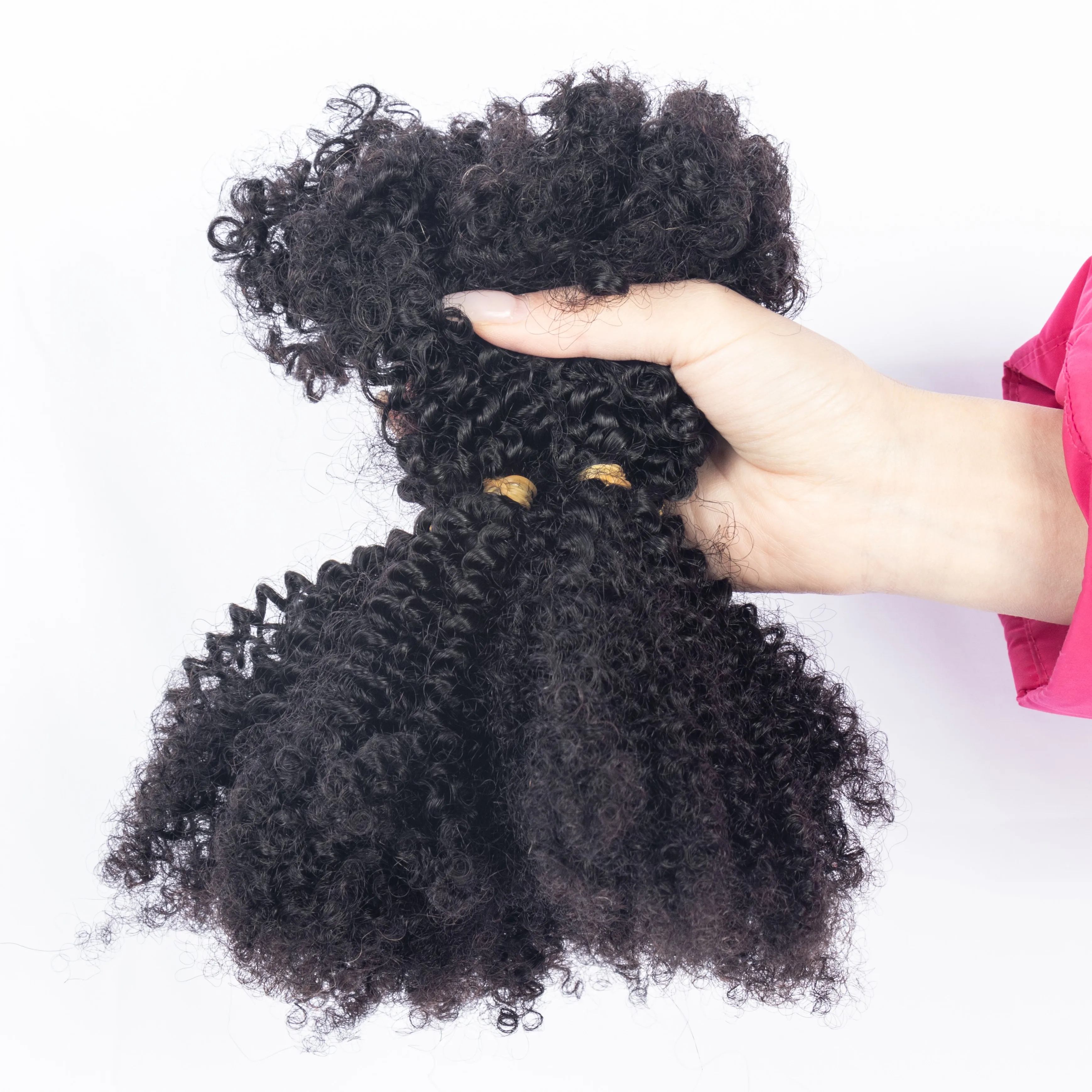 Ready to Ship Wholesale Price Natural Black 100% Human Virgin Hair Human Braiding Hair Bulk No Weft