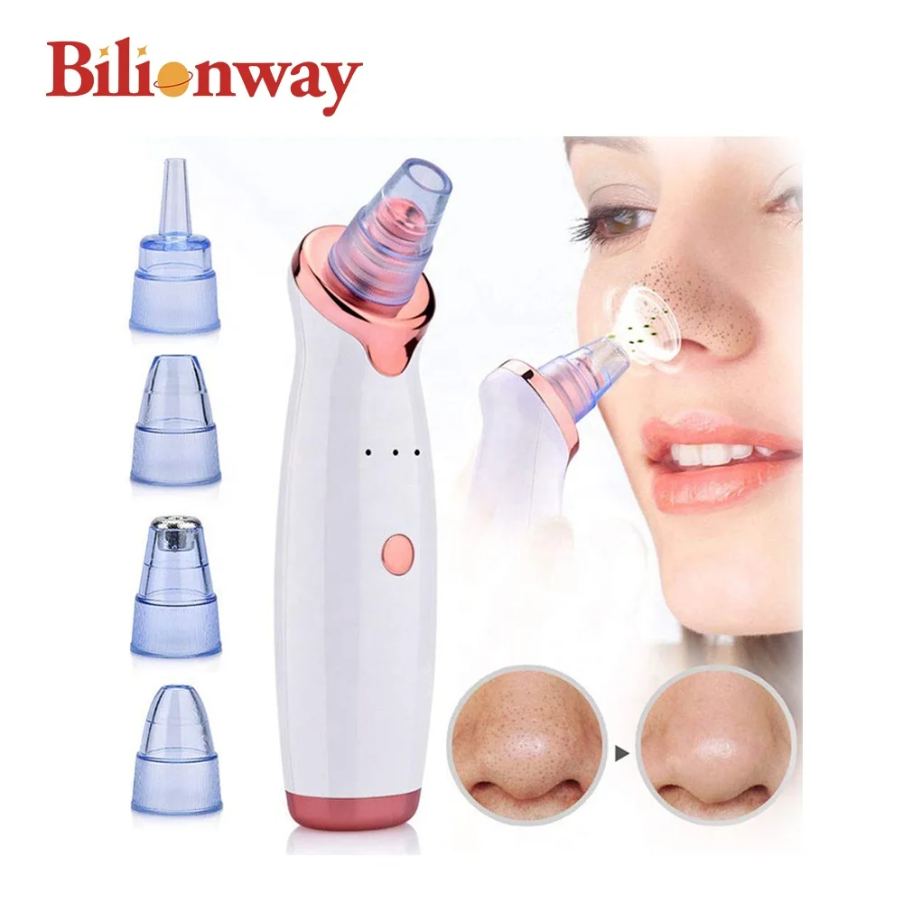 

2021 Home Use Acne Treatment Facial Pore Removal Blackhead Remover Vacuum Face Deep Cleaner Machine, White, purple