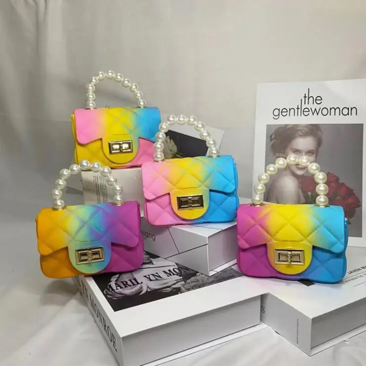 

Summer Jelly Crossbody Bag Handbags Kids Purses Handbag Purse Jelly Little Girl Jelly Purses, 6 color