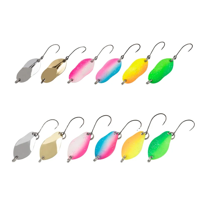

Kingdom spoon lure fishing Sinking Suspending Minnw Lure 55mm 6.5g Bait stainless steel spoon custom spoon lure, 4 colors