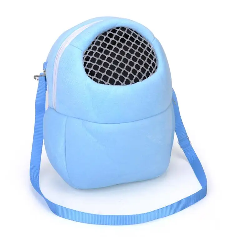 

Small Pet Carrier Rabbit Hamster Cage Chinchilla Travel Warm Bags Cages Pet Sleep Hanging Bag, Pink, blue, green