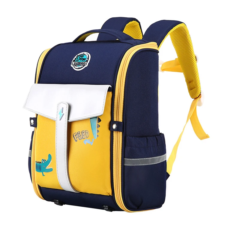 

Custom logo lightweight black waterproof school bag, Customized color