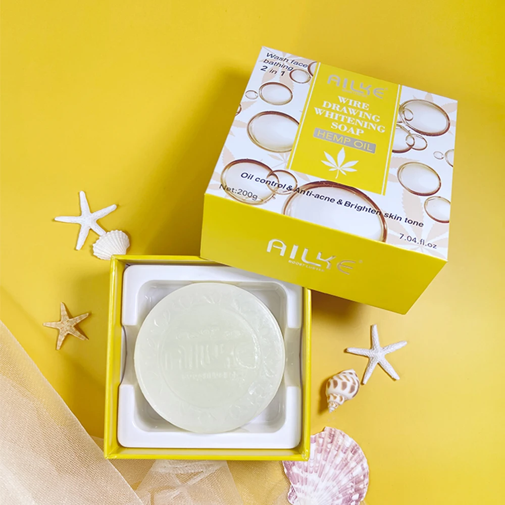 

Skin Repair Oil Control Anti Acne Skin Lightening Face Body Whitening Soap, White