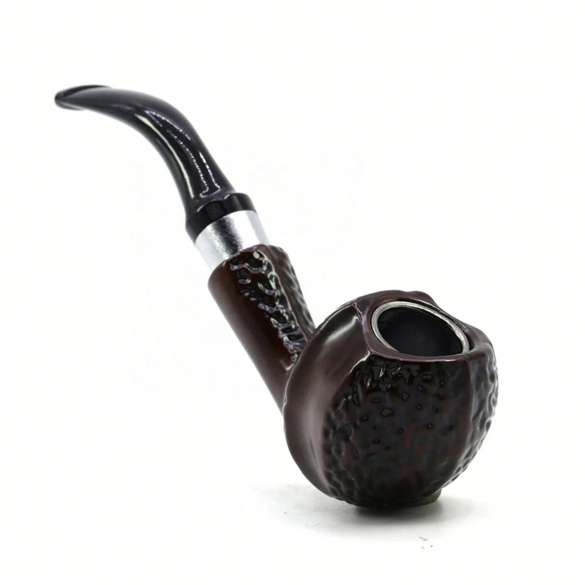 

New Arrival Mahogany pipe gift box with stand Wood Color Smoking Pipe 2021, Picture