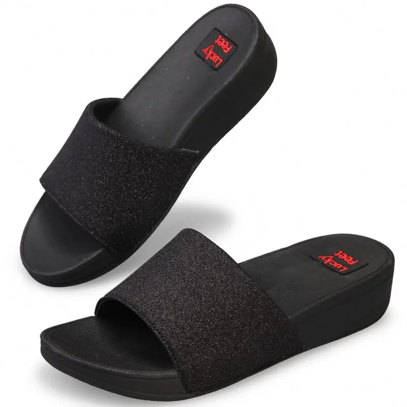 

open toe wedge heel slippers 2020 new fashion shoes Rubber sole Jute color Wedges Sandals for women, 3 color