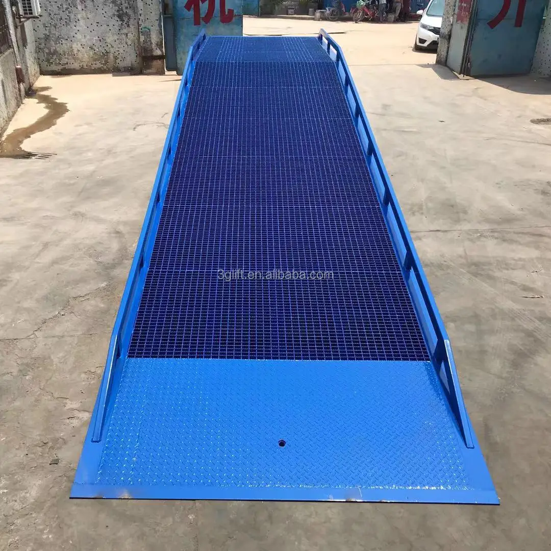 15ton heavy duty mobile loading ramp adjustable loading dock ramp for