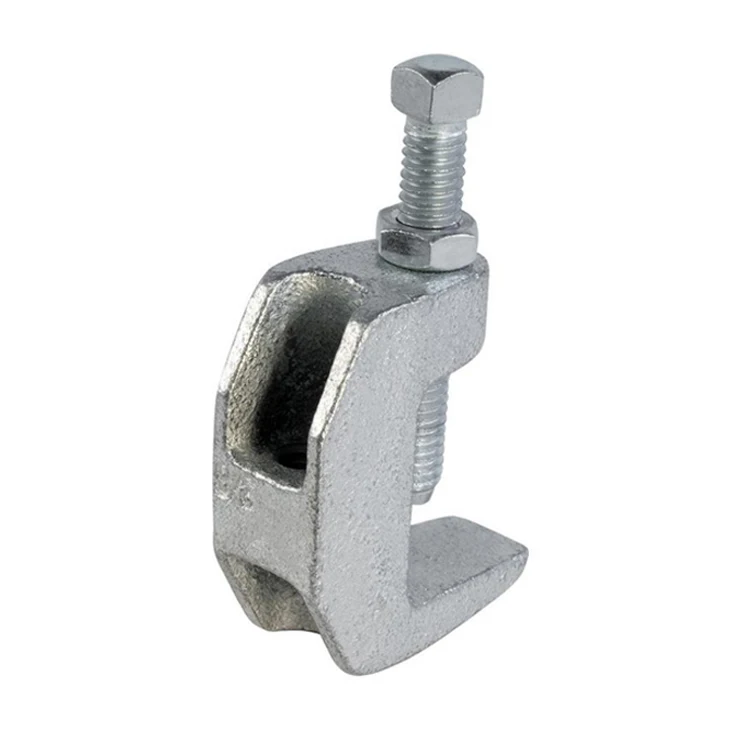 3/8 And 1/2 In C-type Wide Mouth Malleable Iron 1 Ton Throat Top Beam ...