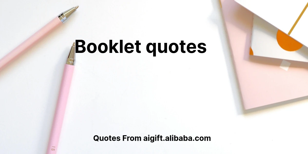 booklet quotes