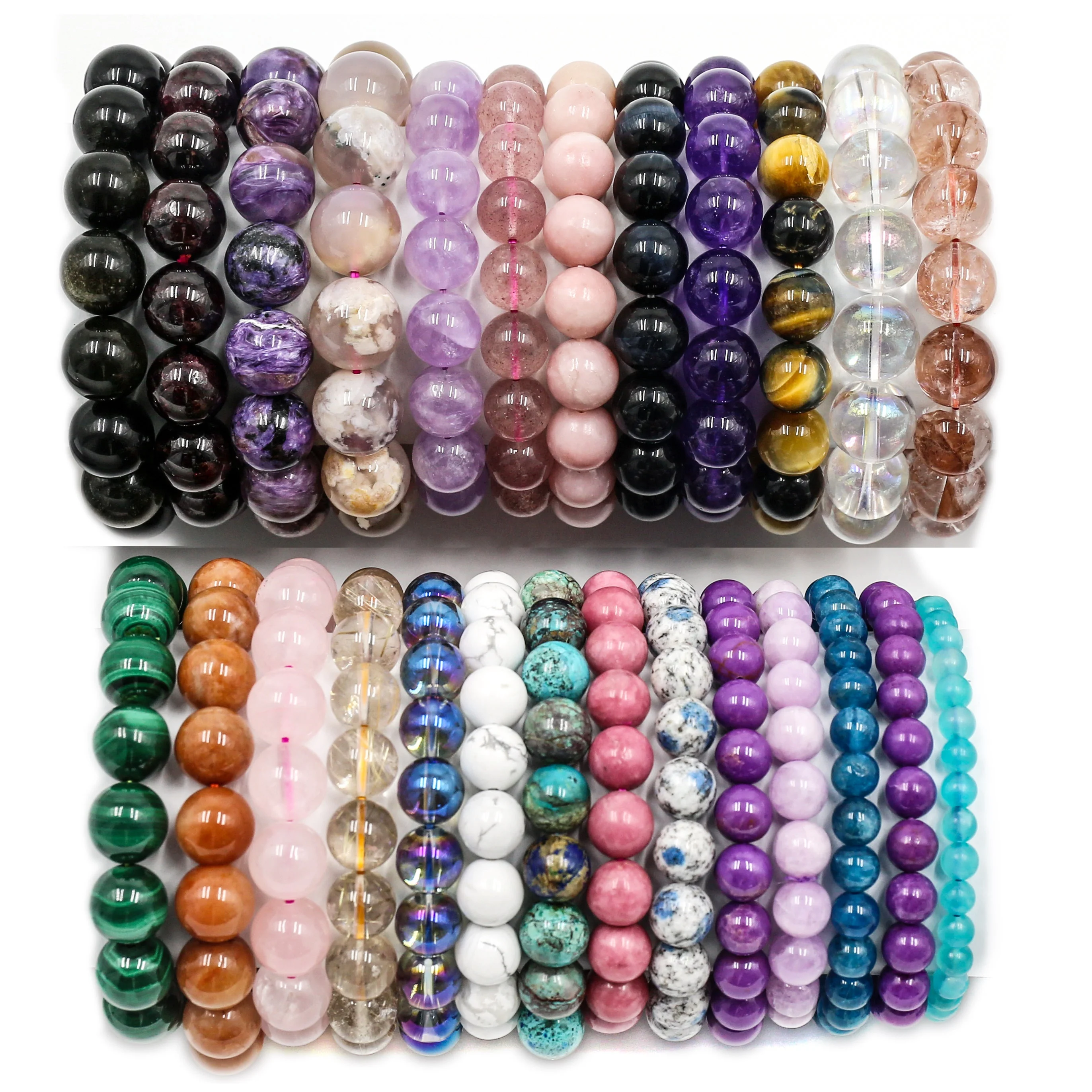 Wholesale Natural Crystal Beads Lucky Quartz Gemstone Medal Luxury Feng Shui Spiritual Jewelry for Gifts with Customized Sizes