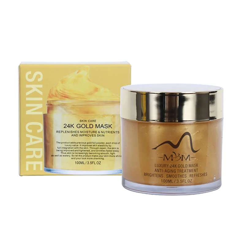 

Natural Skin Face Care Anti Wrinkle Moisturizing 24K Gold Facial Mask