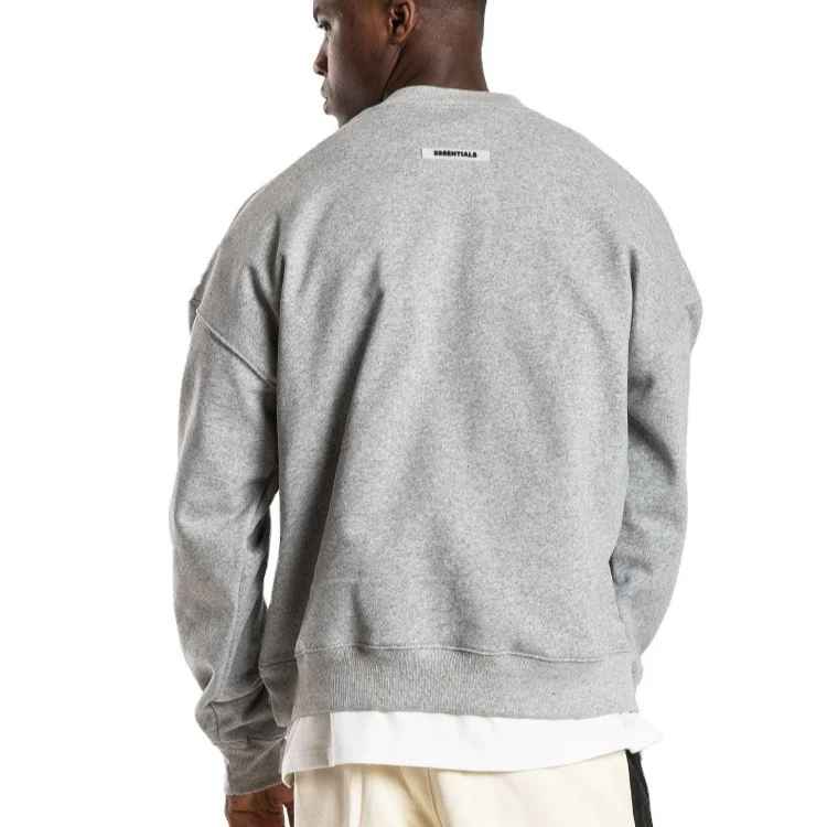 

Wholesale OEM custom soild color ropped shoulder mens pullover oversized sports casual hoodies sweatshirts