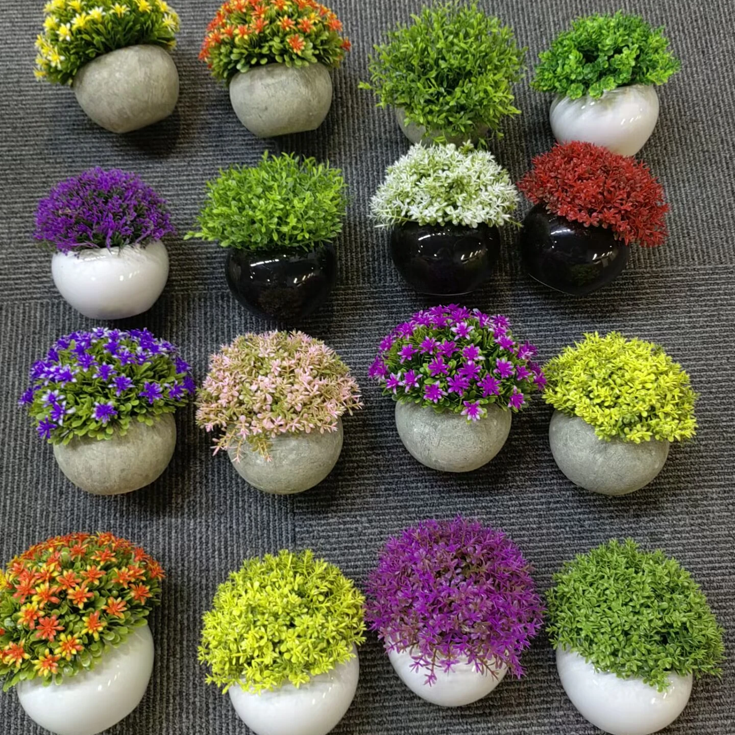 

Worth Office Desktop Home Party Decor Garden mini Faux Fake Plants Decoration Artificial Potted Flowers