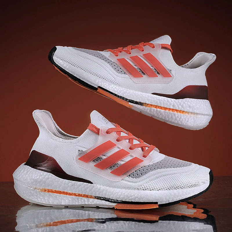 

2021 New Brand Mesh Breathable High quality White Lace-up Fashion Sneakers Men's Casual Shoes