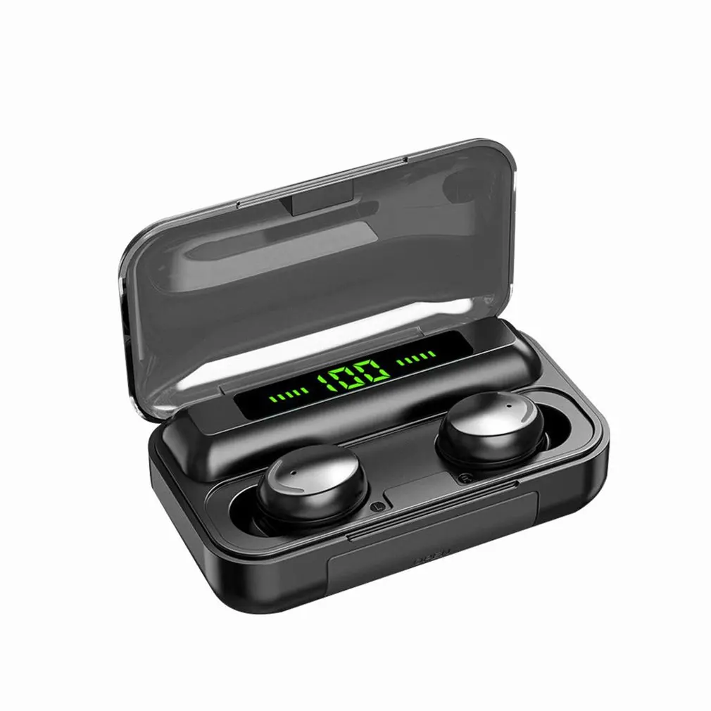 

New F9-5 headphones LED Display Mini Headsets Wireless Earbuds 5.0 IPX7 Waterproof Ear Phone TWS Earphones F9-5