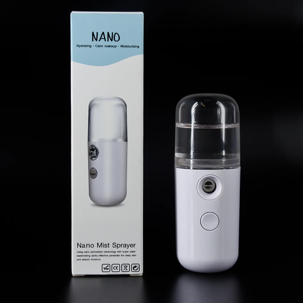 

portable mini mist sprayer steam inhaler with facial sauna face moisturizing spray