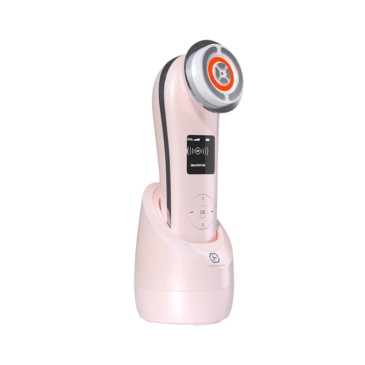 

Photon Facial Massage RF EMS 5 in 1 LED Skin Tightening Machine for face lifting